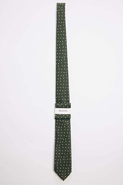 PAULMARK Men's Polka Dot Patterned Tie