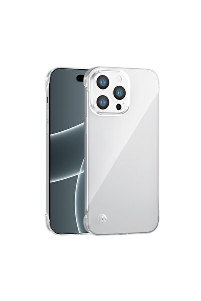 Vissona iPhone 13 Pro Max Uyumlu Kamera Korumalı Yanları Açık Sararmaz Sert M...