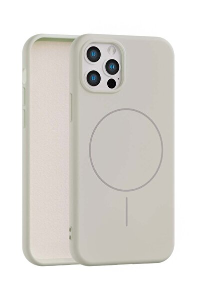 Vissona iPhone 12 Pro Max Uyumlu İçi Kadife Magsafe Wireless Şarj Özellikli T...