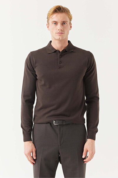 PAULMARK Men's Polo Neck Knitwear Sweater