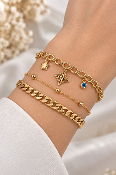 Jenny Daphne Women's Gold Knot Detail Adjustable Handcuff Bracelet