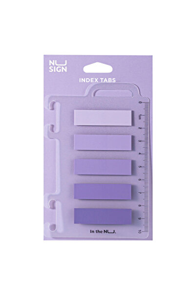 Deli Index adeziv din plastic violet 12*44mm 5 culori 20 coli Riglă Nusign