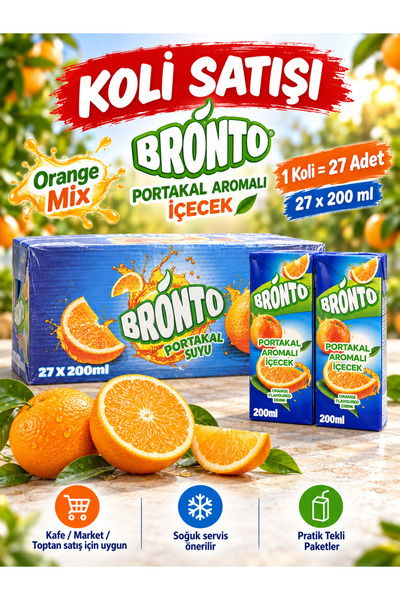 bronto PROTAKAL AROMALI İÇECEK 200 ML X27 ADET