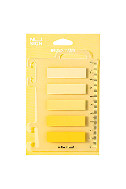 Deli Πλαστικός Αυτοκόλλητος Σελιδοδείκτης 12*44mm 5 Χρώματα Κίτρινο 20 Φύλλα ...