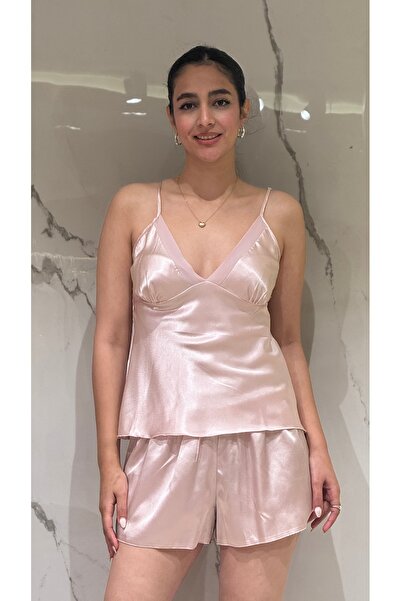 DAWN LİNE طقم ملابس نوم نسائي من الساتان مكون من 6 قطع، طقم بيجامة من الساتان...
