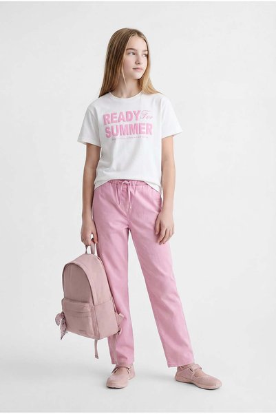 PAULMARK Girl's Crew Neck Printed T-Shirt