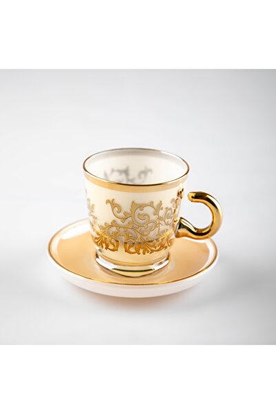 SOLETER Short Tea Cup Set With Gold Patterns