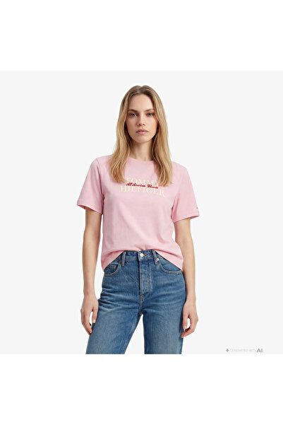 Tommy Hilfiger Classics Kadın Pembe T-Shirt