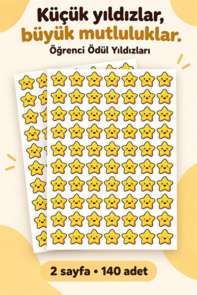 Hanelia Art Öğrenci Ödül Yıldızları | 140 Adet Motivasyon & Başarı Sticker – ...