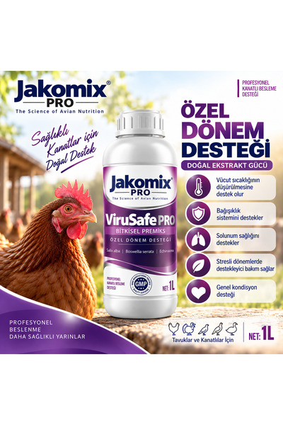 ViruSafe PRO 1 L – Kanatlılar İçin Bitkisel Premiks – Özel Dönem Desteği