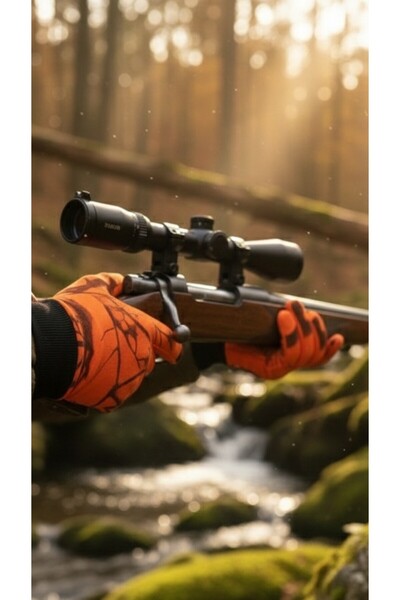 dkmoutdoor Unisex Avcı Ve Atış Eldiveni Kamuflaj Desenli Dokunmatik Ekran Uyu...