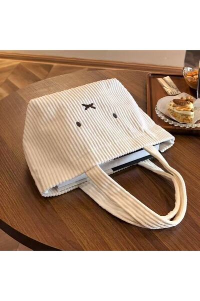 Choice No pendant Kawaii Miffy Handbag Cartoon Rabbit Corduroy Portable Multi...