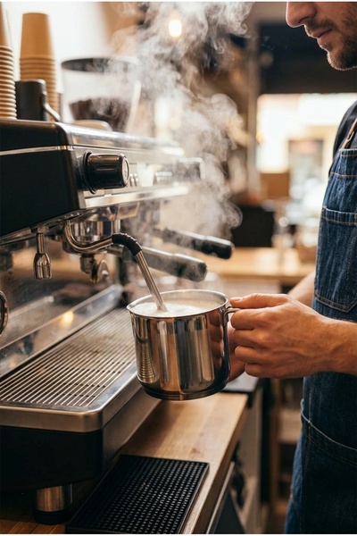 MISTERCOOK قدر حليب ميستر كوك شيفلاين 18/10، 1006/14، 14 سم، آمن للغسل في غسالة الأطباق، جودة عالية، من الفولاذ المقاوم للصدأ