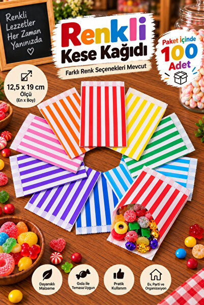 GİZPAK Kese Kağıdı Hediye 12,5x19cm SARI