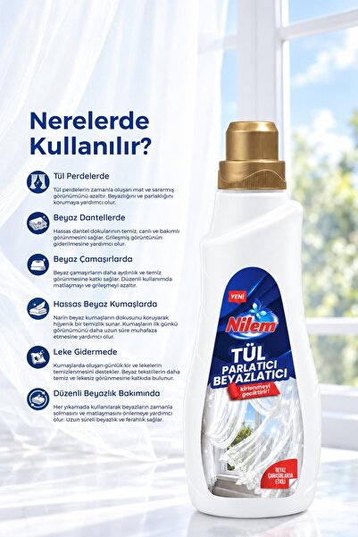 Nilem Tül Parlatıcı Ve Beyazlatıcı 1 Litre