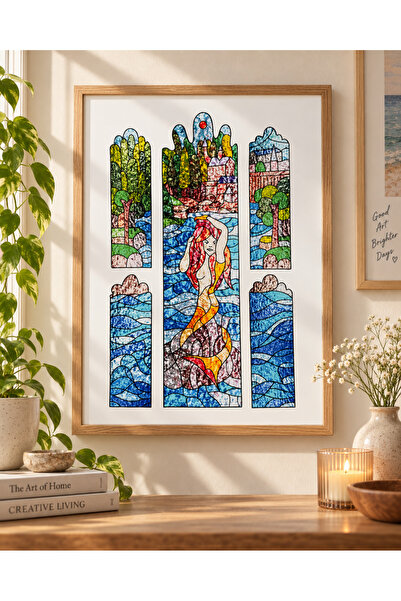 ŞAN ART DESİGN HOGWARTS WİNDOW VİTRAY ÇİZİM POSTER