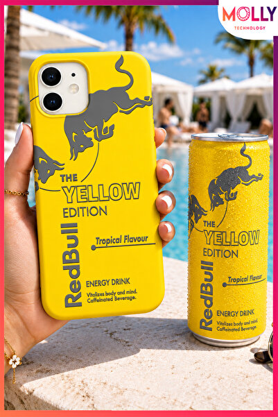 Molly iPhone 12 İçin Sarı Redbull The Yellow Edition Desenli İçi Kadife Silik...