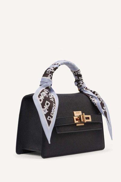 Dkny MARCIA SMALL TH SATCHEL-BGD - BLK/GOLD-N/S