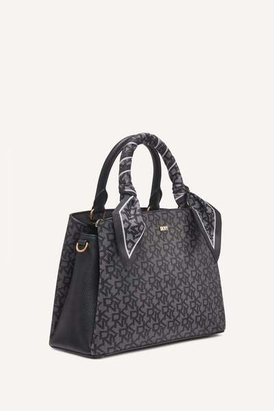 Dkny PAIGE MEDIUM SATCHEL-G8Y - JET BLK/BLK-N/S