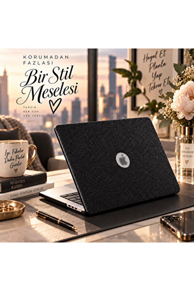 Mcstorey MacBook Pro 14.2 İnç Kılıf M1 M2 M3 M4 M5 Uyumlu Simli Sert Kapak Ha...