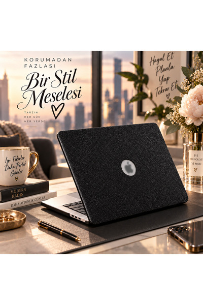 Mcstorey Macbook Air Kılıf 13.6 Inç M2-m3-m4 Simli Kaplama G1505 (13.6” AİR) ...