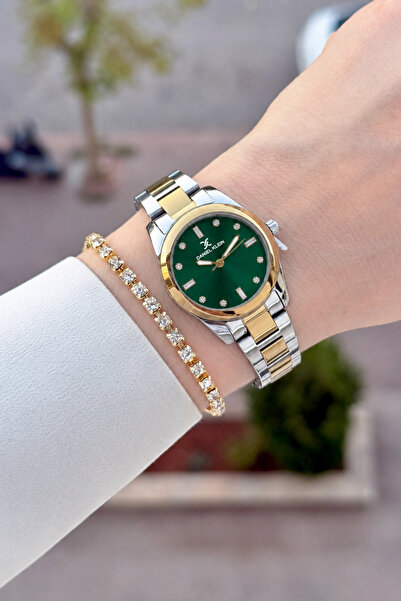 Daniel Klein Kadranı Yeşil Kordonu Gold Gri Renk 28 Mm Görseldeki İle Aynı Ka...