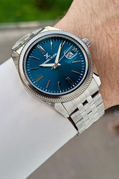 Daniel Klein Dial Blue Strap Gray Color 41 mm 5 Atm Calendar Same as in the I...