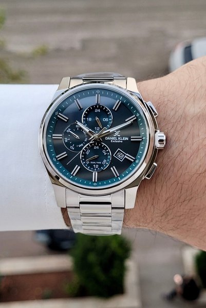 Daniel Klein Dial Blue Cord Metallic Color 44 mm Internal Indicators Active 2...