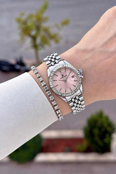 Daniel Klein Kadranı Pembe Kordonu Gri Renk 28 Mm Görseldeki İle Aynı Kadın K...