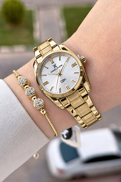 Daniel Klein Gold Renk 30 Mm Hediye Paketli Kadın Kol Saati