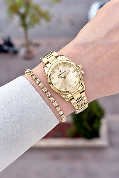 Daniel Klein Kadranı Gold Kordonu Gold Renk 28 Mm Görseldeki İle Aynı Kadın K...