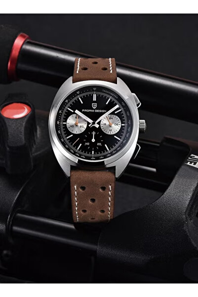 Pagani design ساعة يد رجالية كرونوغراف كوارتز كلاسيكية PD1782 مع زجاج ياقوت ص...
