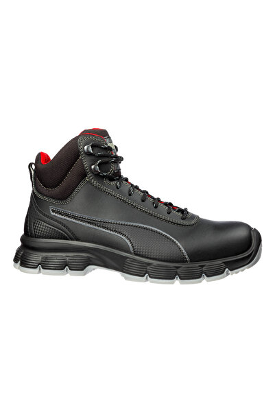 Puma Safety Condor Mid Siyah Çelik Burunlu Nubuk Deri İş Ayakkabısı S3 SRC ES...