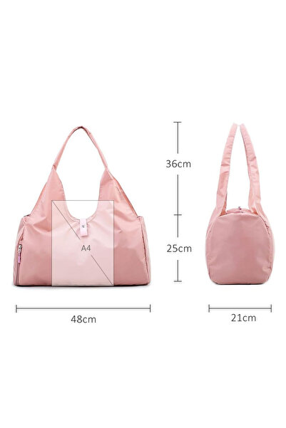 Ecrou Mat Taşımalı Omuz Çantası Pembe