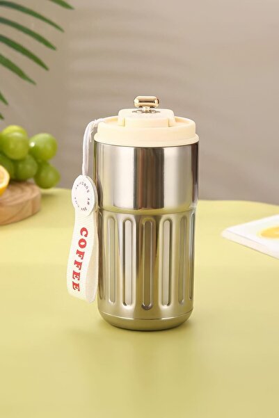 Weather Forecast 316 L Silver 420 ml Vacuum Hot Cold Coffee Hand Thermos Mug ...