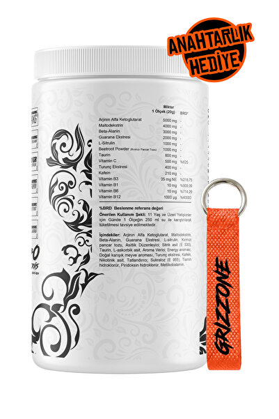 GRIZZONE Darkzone 400 Gr ( Enerji ) + Anahtarlık Hediyeli