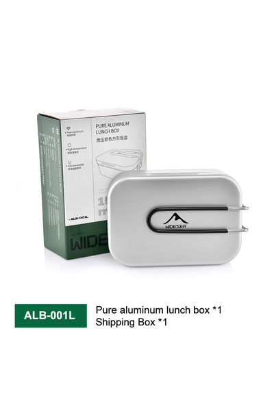 Widesea ALB-001L Pure Aluminum Lunch Box with Pressure Relief Function - Rice...