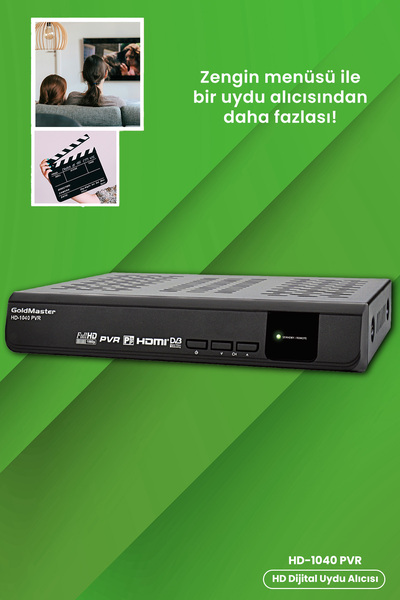GOLDMASTER 1040 HDMI Çıkışlı Dijital Uydu Alıcısı