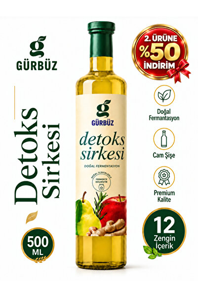 Gürbüzden Detox Sirkesi Doğal Fermantasyon 500 Ml, Detoxmix