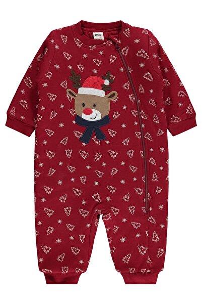Civil Baby Şapkalı Ayıcık Baskılı 2.5 TOG Uyku Tulumu - Bordo