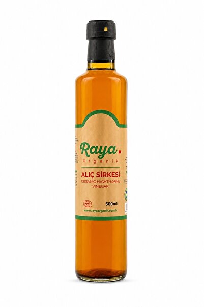 RAYA Organik Alıç Sirkesi 500 ml Cam Şişe Katkısız Geleneksel Fermente Salata...