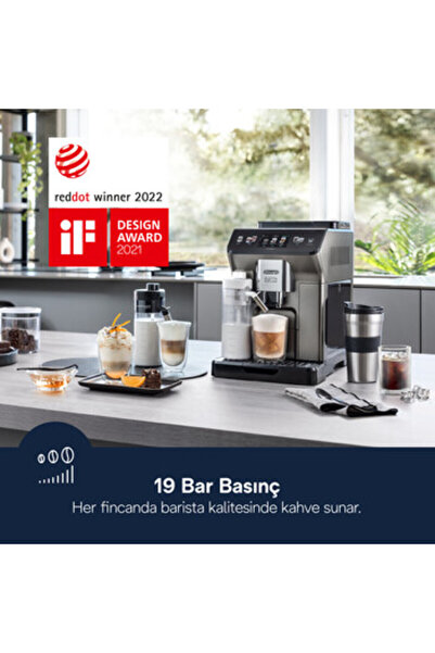 DELONGHİ Eletta Explore ECAM450.86.T Tam Otomatik Espresso Kahve Makinesi , 50 + farklı içecek, Soğuk Kahve