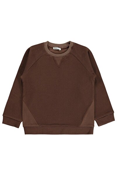 Civil Boys Pieced Sweatshirt for 6-9 Years Old - Brown