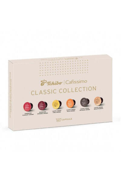 Tchibo Espressor capsule Cafissimo Plus, gri, set cu 60 capsule Clasic Collection
