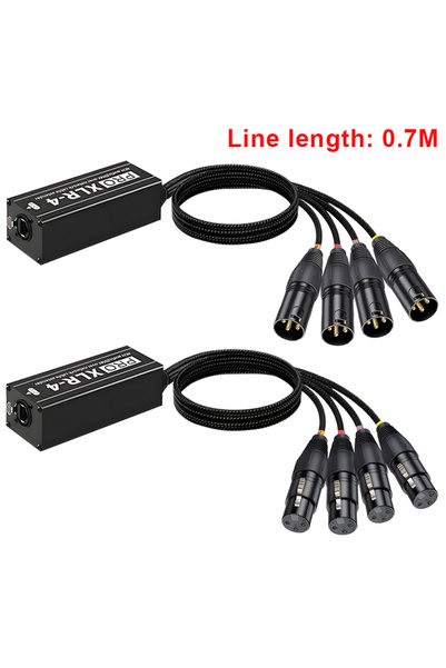 Choice 1 Pair Male Female 1 Pair 4 Channel 3Pin XLR or 6.35mm Audio and DMX o...