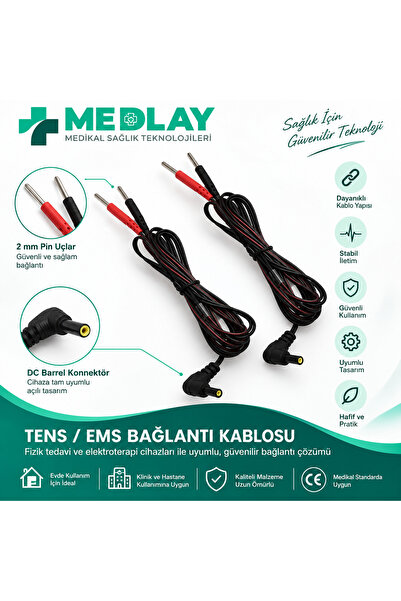 Portatif Tens Elektrot Kablosu (2Adet) :)