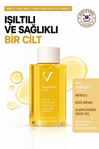 Vanini Korean Boosting Oil 100ml | Vegan Yüz & Vücut Bakım Yağı | Pirinç Kepe...