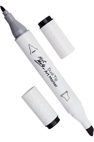 Mont Marte Mm Marker Dual Tip Art Marker Premium - Black 120