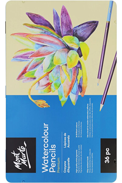 Mont Marte Premium Tin Boxed Watercolor Pen Set of 36