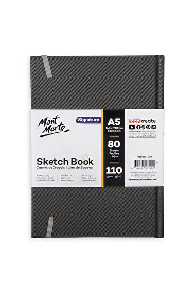 Mont Marte Signature Ciltli Eskiz Defteri 110gsm A5